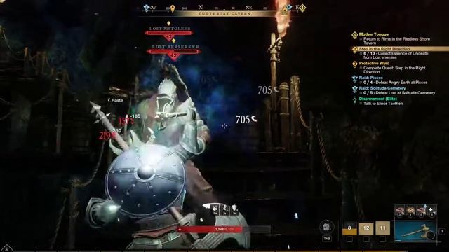Travel to Culthroat Cavern in Restless Shore to collect Essence of Undeath New World смотреть онлайн