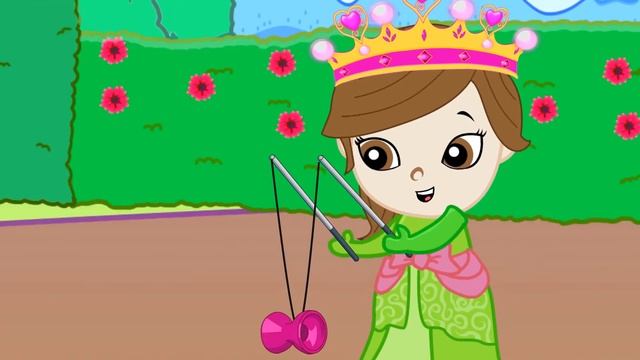PRINCESS LOLA PLAYS WITH A DIABOLO 👑 Cartoons For Kids смотреть онлайн