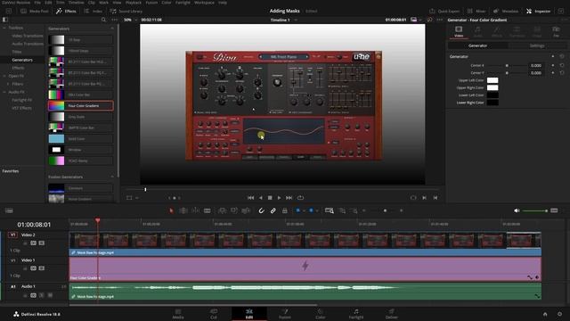 DaVinci Resolve 18.6 | Creating Static Masks & Adding Blur смотреть онлайн