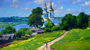Секреты пленэрной живописи: пишем русский пейзаж с храмом под руководством Игоря Сахарова 2025 год