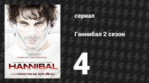 Ганнибал 2 сезон 4 серия «Аперитив» (сериал, 2014)