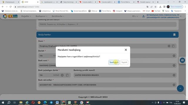 VALYUTA KONTRAKTINI RO'YXATDAN O'TKAZISH // EXIM // SEVARA MUKHAMEDOVA