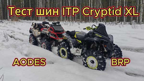 Тест шин ITP Cryptid XL 30-9-14 на Aodes Pathcross 1000 mud pro и Brp Can-Am Renegade 1000R xmr