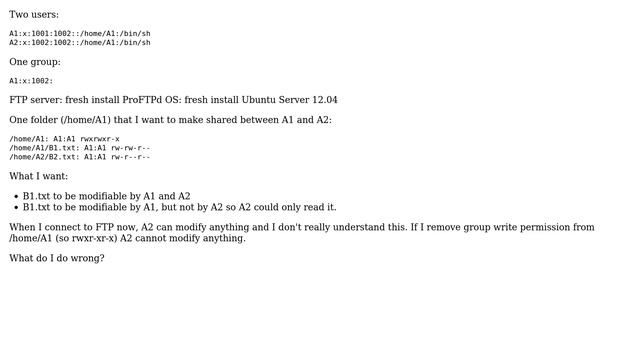 Unix & Linux: Linux shared FTP: one file must not be deleted (2 Solutions!!) смотреть онлайн