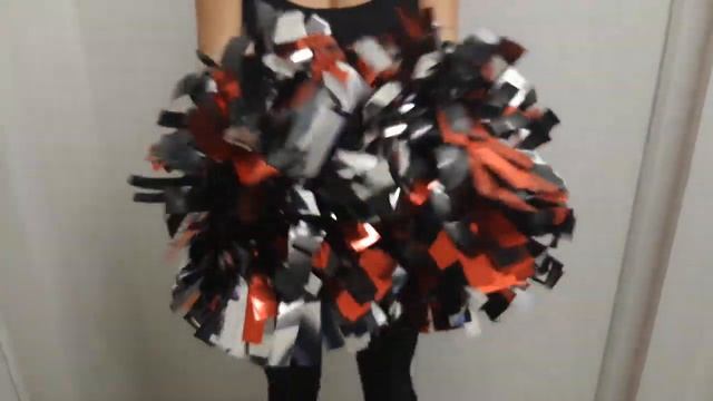 ПГМЕ19 СТАНДАРТ. Помпоны гантелеобразные для черлидинга (чирлидинга) металлизированные. ЧЕРРИ-СПОРТ