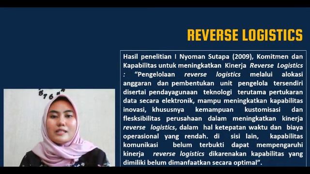 Reverse Logistics [MATERI MANAJEMEN LOGISTIK] смотреть онлайн