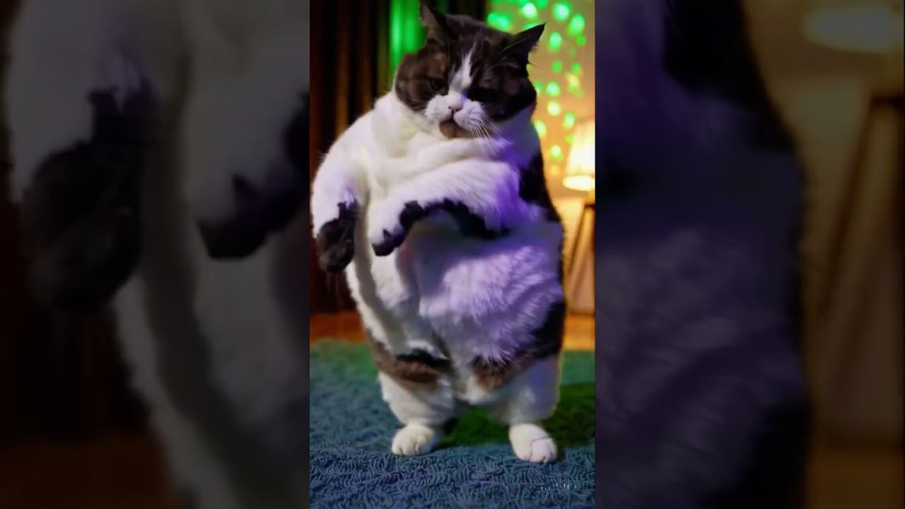 Rhythmic Dance by a Playful Cat смотреть онлайн
