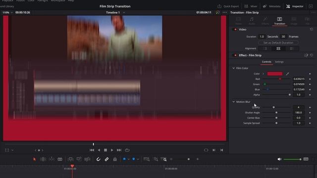 Film Roll Transition DaVinci Resolve 18 (With Motion Blur and Custom Film Color) смотреть онлайн