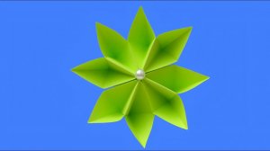 Цветок оригами из бумаги для детей простой