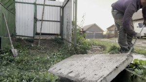 Распахиваем палисадник/ сажаем клубнику/шлифуем беседку