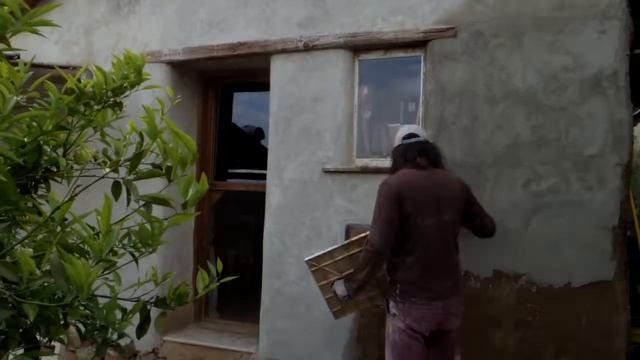 100% cement-free mud plaster time-lapse смотреть онлайн