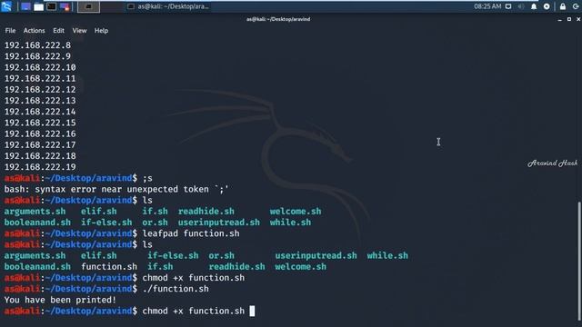 Using a Bash function to print a message to the screen смотреть онлайн