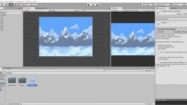 Parallax en UNITY ' proyecto 2D смотреть онлайн