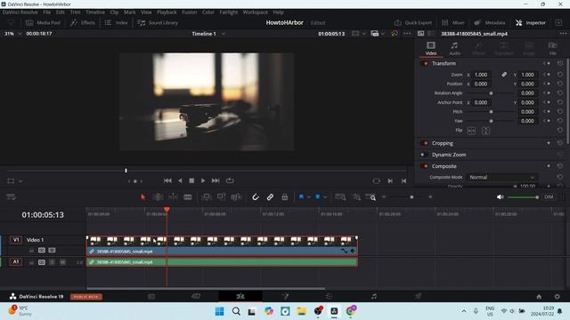 How to Zoom in DaVinci Resolve | Davinci Resolve Tutorial 2025 смотреть онлайн