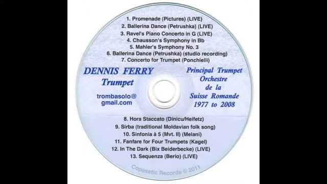 Dennis Anthony Ferry (trumpet) - Kagel "Fanfare No. 2 for Four Trumpets" смотреть онлайн