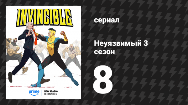 Неуязвимый 3 сезон 8 серия «Я думал, ты никогда не замолчишь» (сериал, 2025)