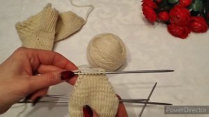 Вяжем пятку бумеранг