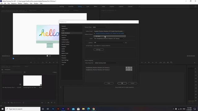 Premiere Pro 2021: How to Play Audio Through Wireless Bluetooth Headphones смотреть онлайн
