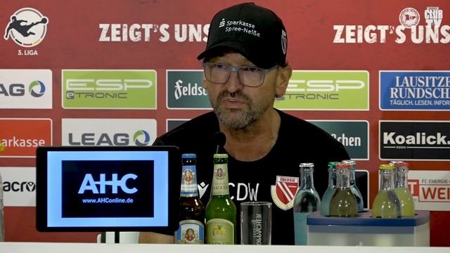 #01 Energie Cottbus: Die Pressekonferenz nach dem Spiel смотреть онлайн