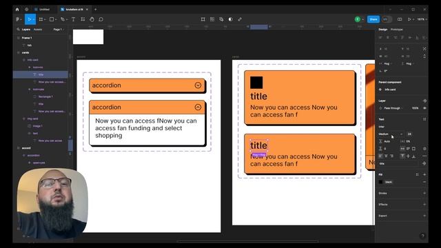 Ui Kit в Figma 7. Создание переменных для шрифта. Компоненты в Фигма. Курс Figma смотреть онлайн