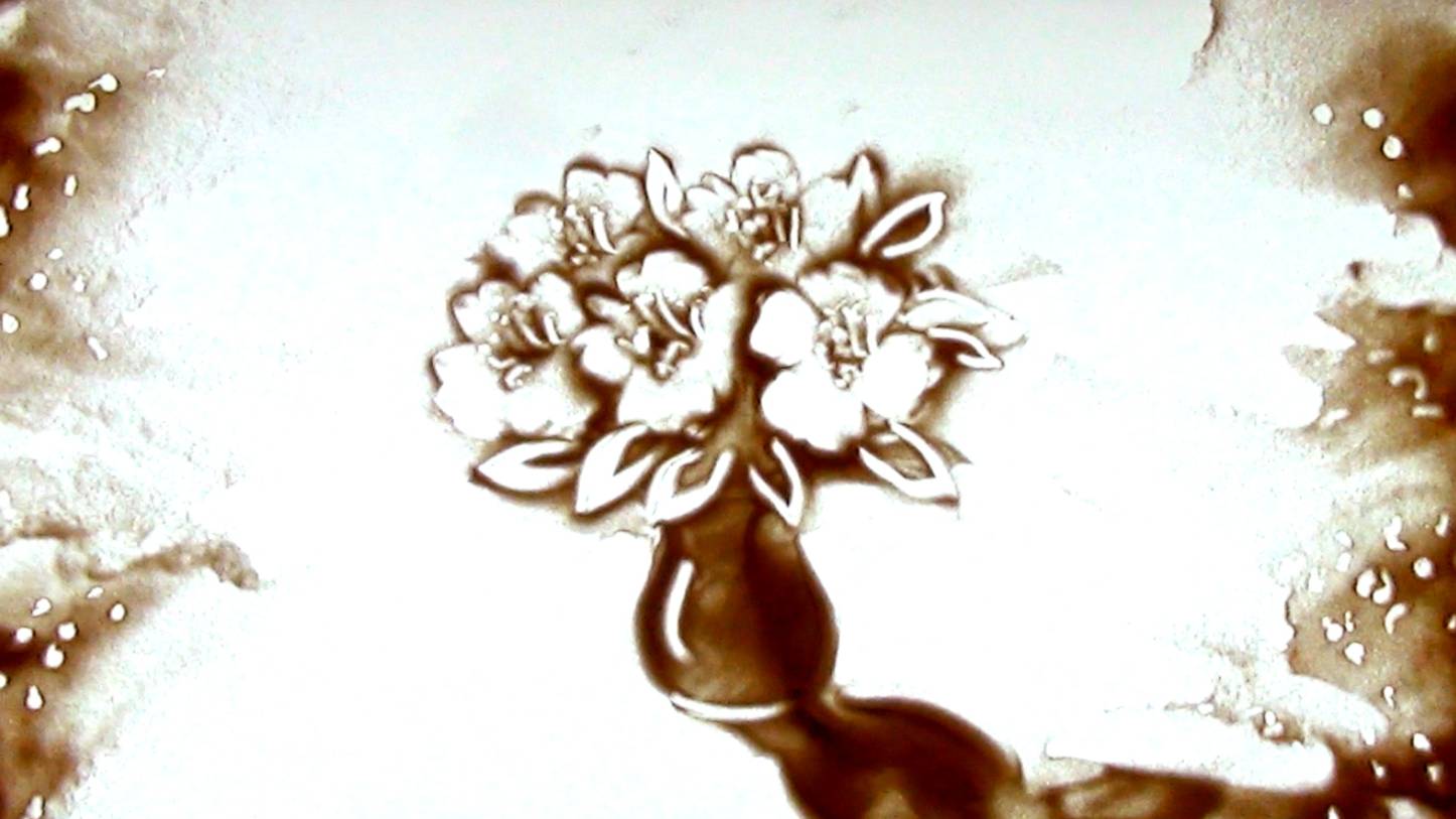 Мастер-класс по песочной анимации Рисование цветов смотреть онлайн