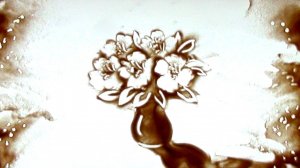 Мастер-класс по песочной анимации Рисование цветов