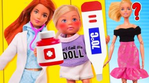 Штеффи не хочет идти в садик ️ Игры в куклы Барби для девочек