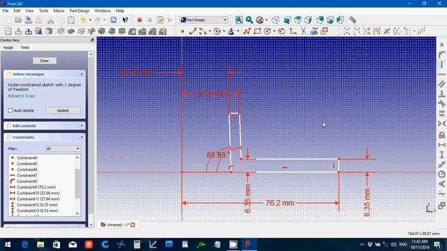 FreeCAD 0.16 Flanges from Solidworks book Tutorial смотреть онлайн