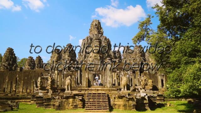 4K Bayon Temple in Angkor Thom, Siem Reap, Cambodia смотреть онлайн