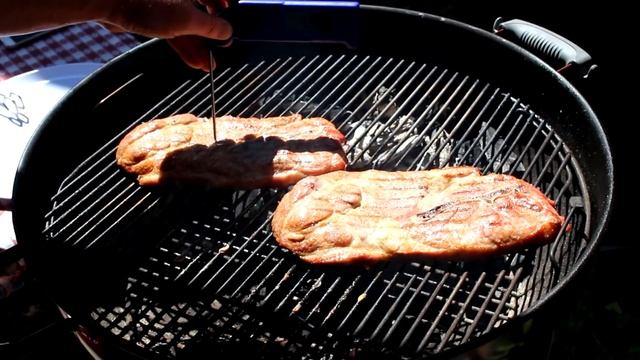 The Best BBQ Pork Steak I've Ever Cooked~How To Cook Pork Shoulder Steaks On A Weber Kettle Grill