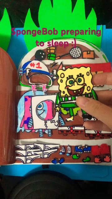 SpongeBob preparing to sleep Quiet Book DIY смотреть онлайн