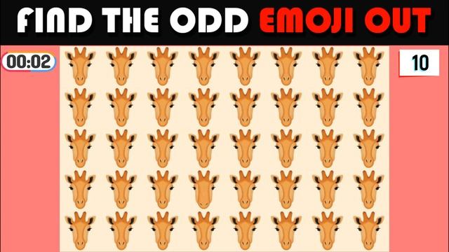 Find The Odd Emoji Out #36|How Good Are Your Eyes|Emoji Puzzle Quizz by Imis смотреть онлайн