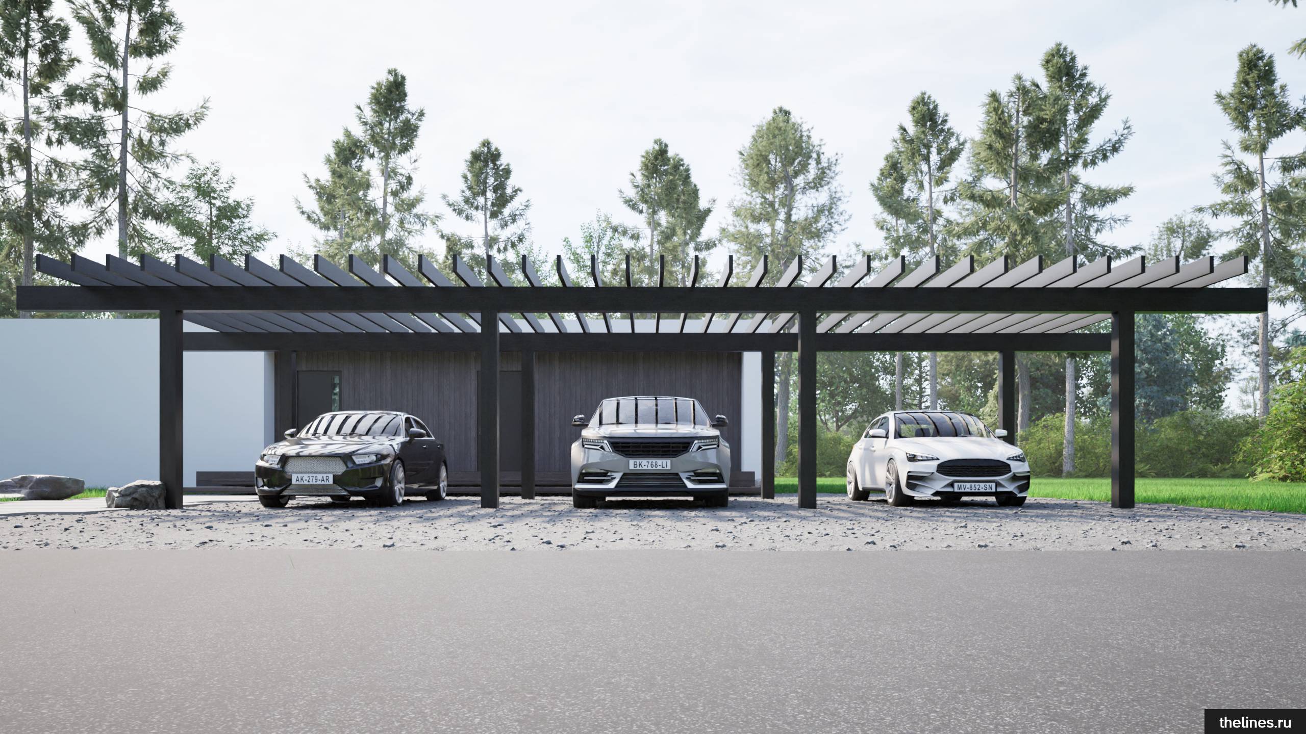 PERGOLA - 3 идеальный навес под авто