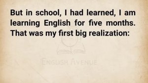 how I learn English in 5 months
