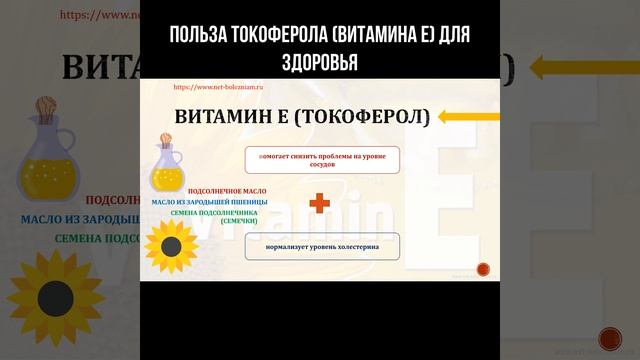 Польза токоферола (витамина Е) для здоровья #токоферол #витамине #витамины смотреть онлайн