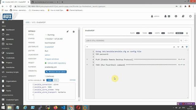 How to enable remote desktop protocol(RDP) with AWX ansible tower. смотреть онлайн