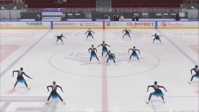 Легендарные пауки - выступление команды Фриволите-1 #синхронноекатание #figureskating #фигуристы