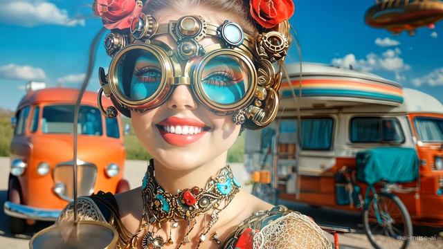 Burning Man Desert Dreams with a Steampunk Twist смотреть онлайн