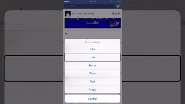Reacting to a Facebook Post on iOS смотреть онлайн