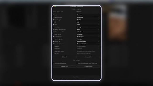 Как загрузить метаданные файлов в DaVinci с помощью скрипта смотреть онлайн