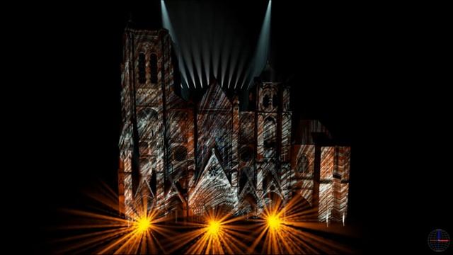 Catedral Bourges Mapping Lights