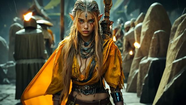 Epic Elven Music With Female Vocals   Short AI Cinematic Clip