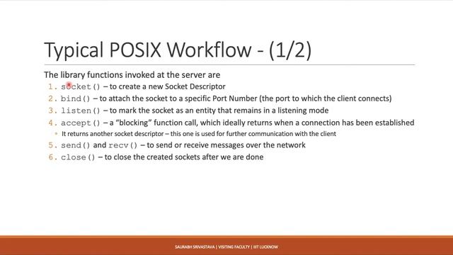 Object Oriented Methodology | Recorded Lecture 8.3 | Introduction to POSIX Sockets смотреть онлайн