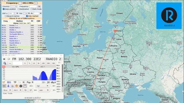 [Sporadic E] FM DX - Estonia Radio stations - received in Bosnia (03-08-2024) смотреть онлайн