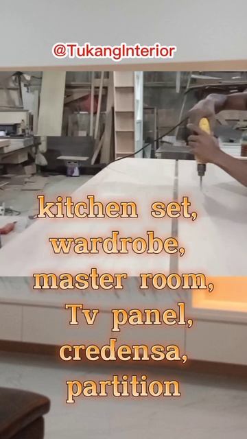 kitchen set, wardrobe, master room, Tv panel, credensa, #interior2023 #shorts @TukangInterior смотреть онлайн
