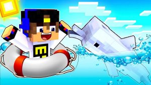 Я СТАЛ ДЕЛЬФИНОМ ПОМОЩНИКОМ в МАЙНКРАФТ ДЕВУШКА НУБ И ПРО ВИДЕО ТРОЛЛИНГ MINECRAFT Евгенбро