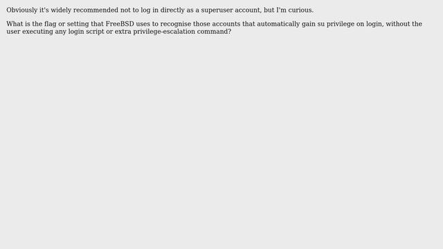 In FreeBSD, what flag смотреть онлайн