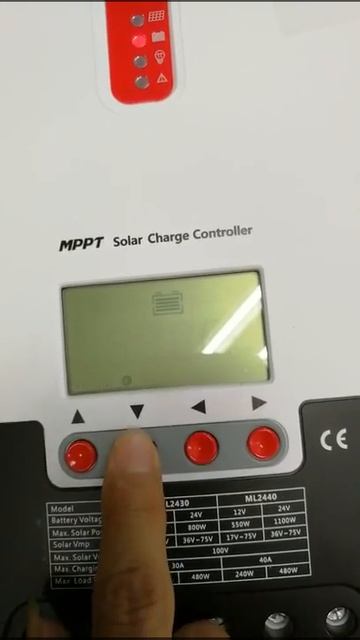 How to set SRNE MPPT 20A/30A/40A solar charge controller battery type and voltages смотреть онлайн