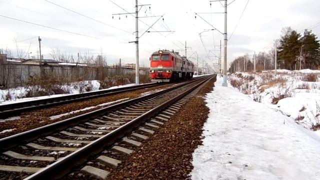 Тепловоз 2М62У-0030 (ТЧЭ-2) следует резервом. смотреть онлайн