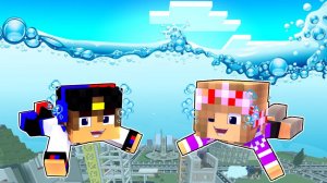 ВСЮ НАШУ ДЕРЕВНЮ ЗАТОПИЛО ПОД ВОДОЙ в МАЙНКРАФТ ДЕВУШКА НУБ И ПРО ВИДЕО ТРОЛЛИНГ MINECRAFT Евгенбро